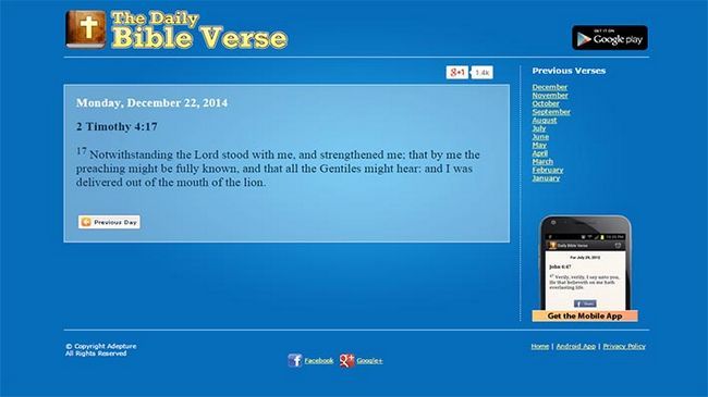 Entrevista con el desarrollador Daily Bible Verse Android