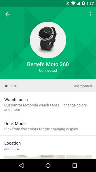Fotografía - Motorola Conectar actualización le permite cambiar de carga color y Deporte Varias Caras Nuevo reloj del Moto 360