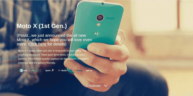 Motorola Moto X primero Gen está Hecho