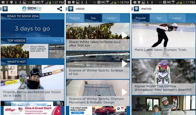 Fotografía - NBC lanza su actualización Olimpiadas Destacados aplicación, justo a tiempo para Sochi 2014