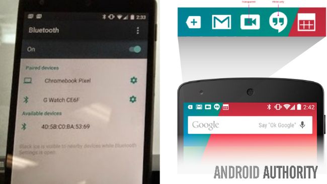Fugas Menú Android L Bluetooth