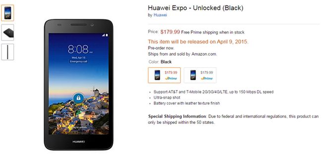 Fotografía - Nuevo dispositivo Presupuesto Huawei Para los Estados Unidos aparece en Amazon, parece una Moto G competidor $ 180 con LTE