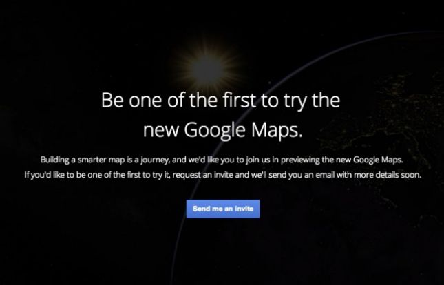 Fotografía - Nueva página de Google Maps inscribirse publicada, luego sacó, antes del anuncio oficial