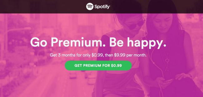 Spotify premium $ 0,99