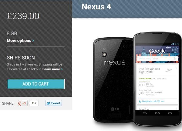 nexus4 a la venta