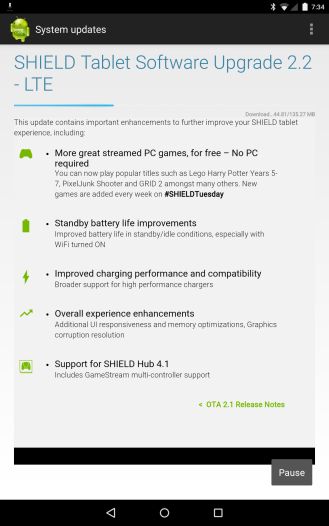 Fotografía - NVIDIA está lanzando SHIELD Tablet Actualización 2.2 Con Más Juegos GRID, Mejora de espera Duración de la batería, y más