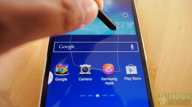 Samsung Galaxy Note 3 chorro negro de software TouchWiz aa 4