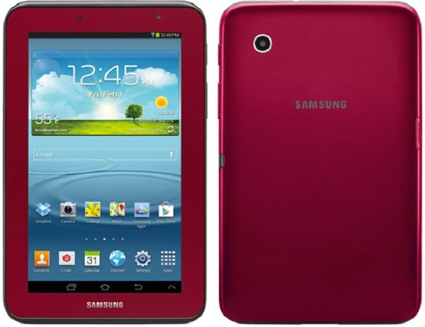 Galaxy Tab 2 7.0 rojo granate