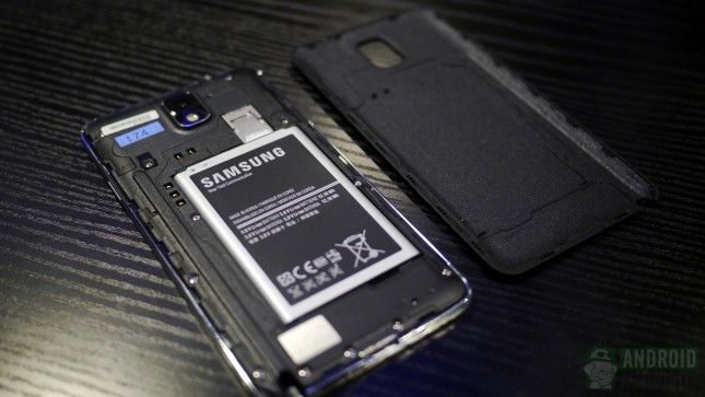 Samsung Galaxy Note 3 espalda cubierta de la batería aa 2