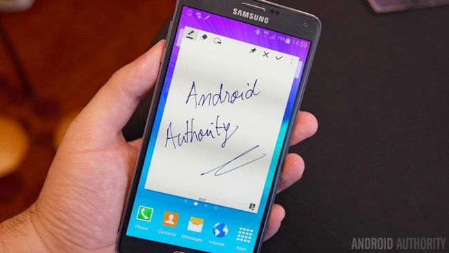 Samsung Galaxy Note 4 s aa la pluma de escritura a mano b 1