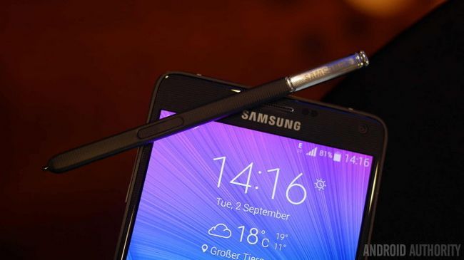 Samsung Galaxy Note 4 s lápiz óptico 1