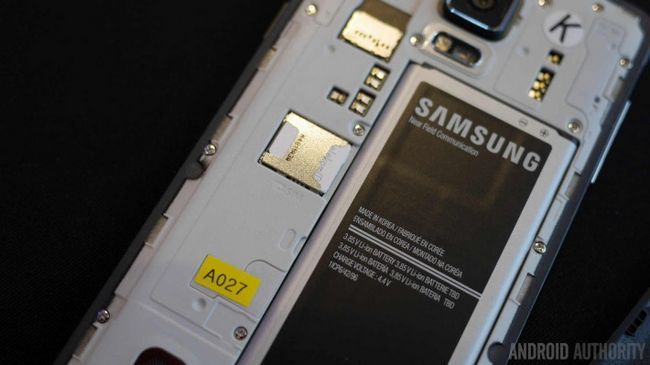 Samsung Galaxy Note 4 batería de la tarjeta sd aa 3