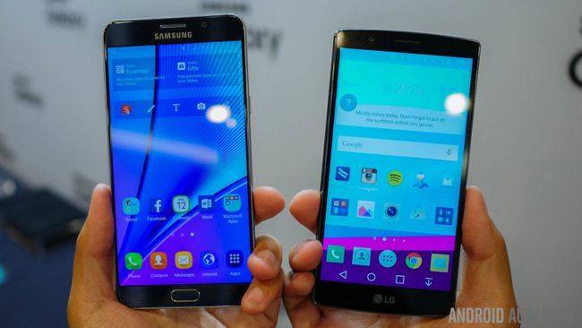 Samsung Galaxy Note 5 vs g4 lg rápido vistazo a bis (1 de 10)