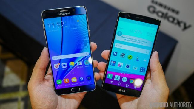 Samsung Galaxy Note 5 vs g4 lg rápido vistazo a bis (8 de 10)