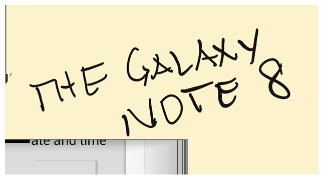 Samsung Galaxy Note aa 8 frontal