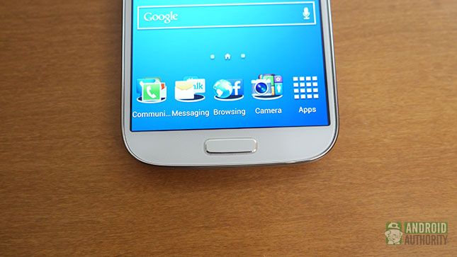 Samsung Galaxy S4 disposición de los botones aa