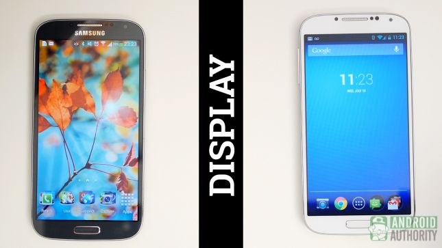 Samsung Galaxy S4 vs google pantalla aa jugar edición