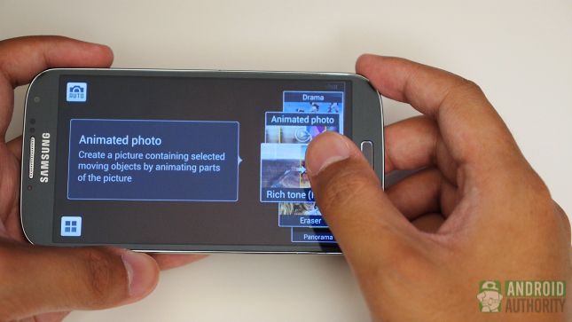 Samsung Galaxy S4 vs Google Play edición modos de cámara aa s4