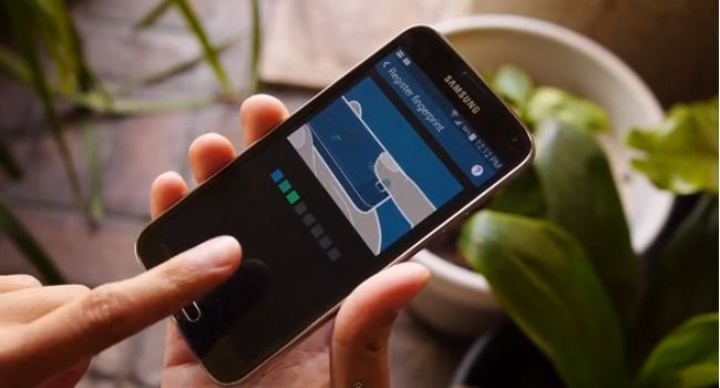 Escáner dedo Samsung Galaxy S5