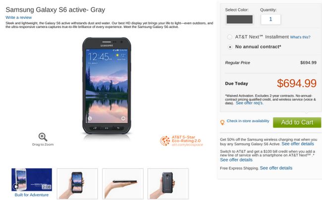 Fotografía - Samsung Galaxy S6 activo llega a AT & T en gris, azul de Camo, Y Camo blanco para $ 695