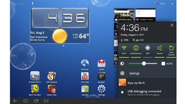Fotografía - Samsung Galaxy Tab 10.1 TouchWiz actualización trae características añadidas