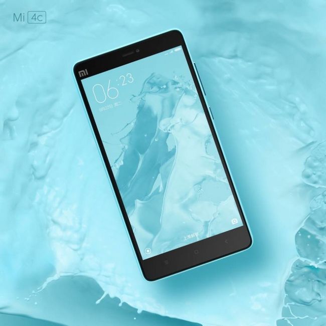 Xiaomi Mi azul frontal 4c