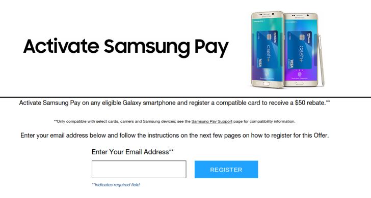 Fotografía - Samsung ahora Give A $ 50 de reembolso a las personas que Activar Samsung de pago, en lugar de un cargador inalámbrico