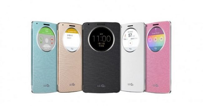 LG-G3-quickcircle cubierta elegante de la prensa