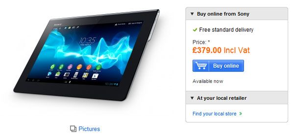 Fotografía - Sony Xperia Tablet S sale a la venta en el Reino Unido, el modelo de 64 GB Wi-Fi sólo está disponible en los EE.UU.