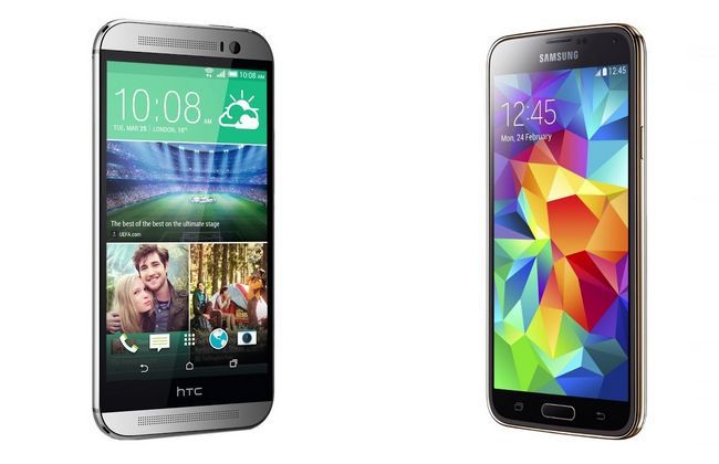 HTC uno M8 vs Galaxy S5