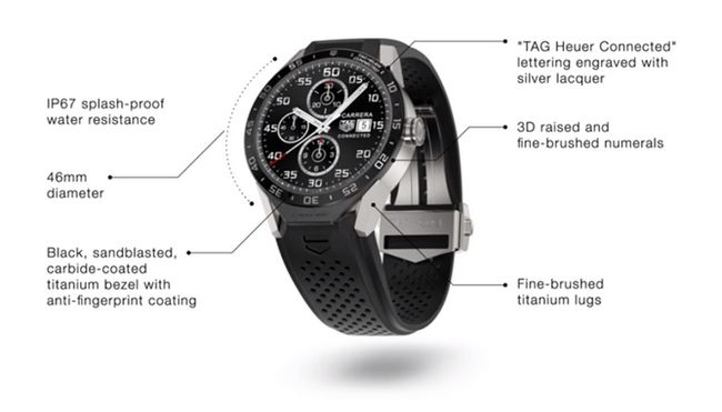 Fotografía - Android desgaste reloj TAG Heuer se llama el Conectado, Cuesta $ 1500 Con Cristal De Zafiro, A Titanium Cuerpo, y 1GB de RAM