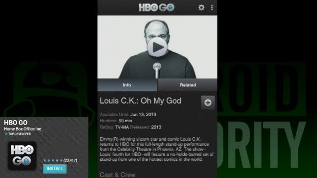 HBO GO - mejores aplicaciones de cine y televisión de streaming para Android