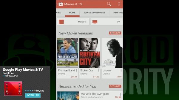 Google Play TV y Películas - Mejor Película y aplicaciones de streaming de TV para Android