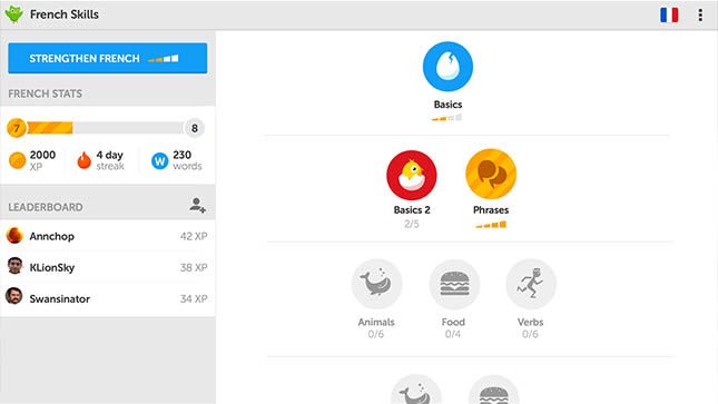 Duolingo - mejores aplicaciones de Android 2013