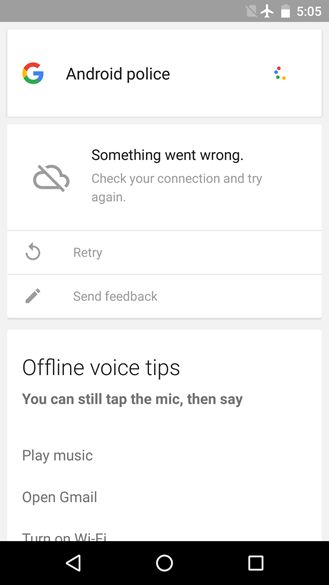 Fotografía - El Google Android App Ahora Soporta Limited comandos de voz para uso sin conexión
