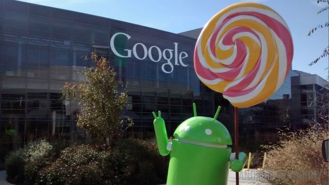 Estatua Lollipop Android Google logo close