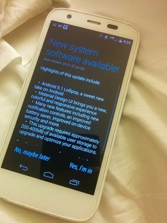 Fotografía - Versiones desbloqueadas de The Original Moto G LTE están con Android 5.1 En los Estados Unidos
