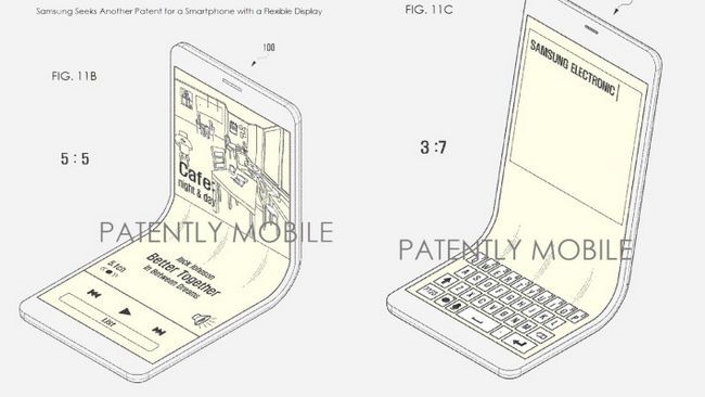 Samsung patente de pantalla flexible