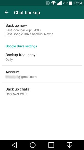 WhatsApp-unidad de copia de seguridad 1