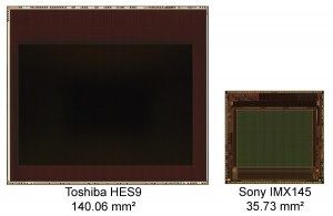 Toshiba HES9 sensor de imagen de gran tamaño