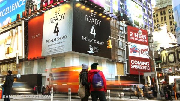 Times Square Samsung Galaxy S4 lanzamiento cartelera (1)