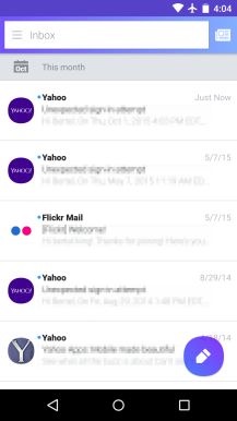Fotografía - Yahoo Mail Para 5.0 Beta de Android Viene con una deslumbrante material Makeover